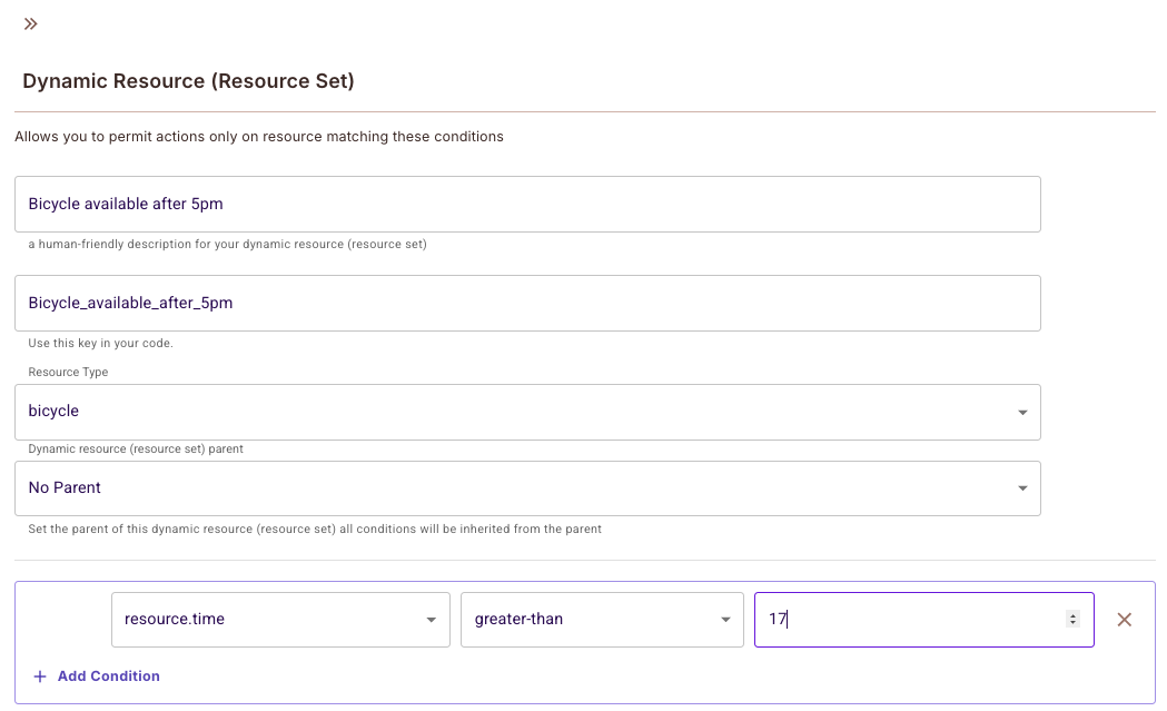 Resource Set Example